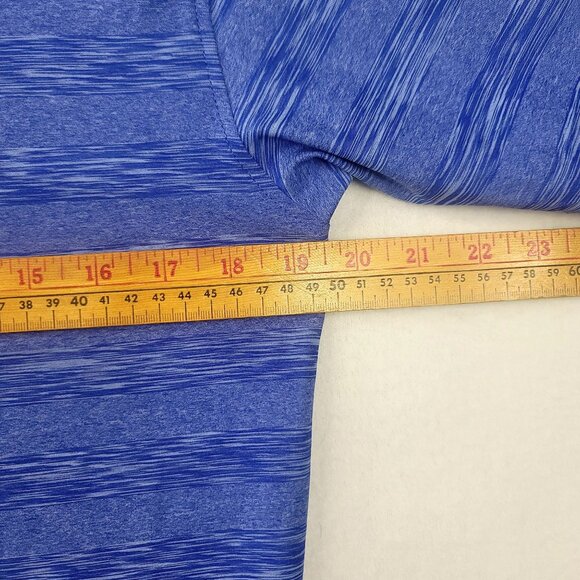 Izod Boys Blue  XL 18-20 Striped Polo Shirt Short Sleeve Golf Logo - Picture 7 of 8